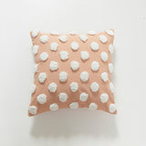 Yeknu Polka Dots Cushion Cover 45x45cm Pillow Cover Pink Yellow Green Coffee tufed Handmade Home Decorative