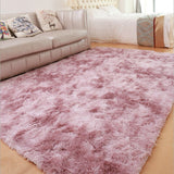 Yeknu Gradient Carpet New Fashion Area Mats For Living Room Bedroom Variegated Soft Comfortable Plush Carpet Gray Modern Rugs