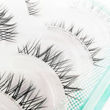 Yeknu False Eyelashes Naturally Simulated Thick Transparent Stem Fake Eyelashes Glimmer Beginner Makeup Tools Lashes