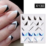 Yeknu 1Pc Spring Water Nail Decal And Sticker Flower Leaf Tree Green Simple Summer DIY Slider For Manicuring Nail Art Watermark