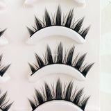 Yeknu New 5 Pairs Eyelashes Cos Dance Performance Eyelash Handmade Acrylic Cross Eyelash Female Japanese 3D Natural Lashes