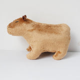 Yeknu Simulation Capybara Stuffed Animals Plush Toy Soft Dolls Real Life Capybara Dolls Kids Toys Peluche Juguetes Christmas Gift 18cm