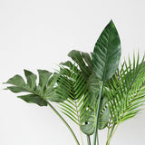 Yeknu One Piece monstera artificial plants plastic tropical palm tree leaves home garden decoration accessories Photography Decorative