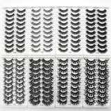 Yeknu 3/5/10pairs Faux Mink Eyelashes Thick Long False Eyelash Dramatic 3D Fake Eyelashes Makeup Lashes Fluffy Lash