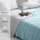 Yeknu Peter Khanun Cooling Comforter With Double-Sided Cooling Fabric Cold Blanket for Bed Lightweight for Summer and Hot Sleepers