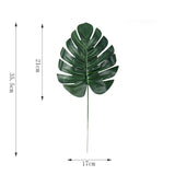 Yeknu One Piece monstera artificial plants plastic tropical palm tree leaves home garden decoration accessories Photography Decorative