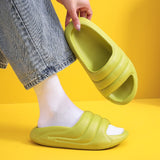 Yeknu Women Comfort Cloud Slippers Summer Beach EVA Soft Sole Slides Sandals Woman Platform Non Slip Home Slippers Flip Flops