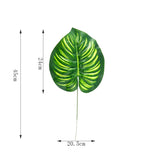 Yeknu One Piece monstera artificial plants plastic tropical palm tree leaves home garden decoration accessories Photography Decorative