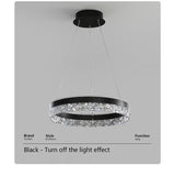 Yeknu LED Modern Ceiling Crystal Chandeliers for Kitchen Dining Tables Living Room Luxury Design Bedroom Hanging Lamps Indoor Lighting