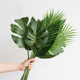 Yeknu One Piece monstera artificial plants plastic tropical palm tree leaves home garden decoration accessories Photography Decorative