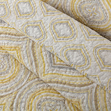 Yeknu Nordic Cotton Romantic Print Bedspread Pillowcase Quilted Bed Cover Sofa Blanket Four Seasons Coverlet Bedding 3PCS