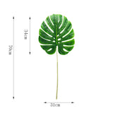 Yeknu One Piece monstera artificial plants plastic tropical palm tree leaves home garden decoration accessories Photography Decorative