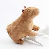 Yeknu Simulation Capybara Stuffed Animals Plush Toy Soft Dolls Real Life Capybara Dolls Kids Toys Peluche Juguetes Christmas Gift 18cm