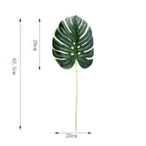 Yeknu One Piece monstera artificial plants plastic tropical palm tree leaves home garden decoration accessories Photography Decorative