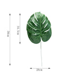 Yeknu One Piece monstera artificial plants plastic tropical palm tree leaves home garden decoration accessories Photography Decorative