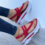 Yeknu Women Sandals New Summer Sandals With Heels Platform Shoes For Women Flip Flops Casual Wedges Shoes Summer Sandalias Mujer