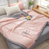 Yeknu Cotton Blanket Comforter Duvet/Quilt/Comforter Summer Luxury Blanket ice silk cool thin quilt 150 single bed quilt