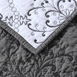 Yeknu 100% Cotton Embroidered Butterfly Flower 3pcs Printed Quilted Quilt Pillowcase Free Shipping