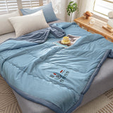 Yeknu Cotton Blanket Comforter Duvet/Quilt/Comforter Summer Luxury Blanket ice silk cool thin quilt 150 single bed quilt