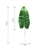 Yeknu One Piece monstera artificial plants plastic tropical palm tree leaves home garden decoration accessories Photography Decorative