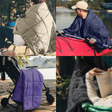 Yeknu Down Throw Blanket Comforter Windproof Water-Resistant Camping Blanket Packable for Sofa Traveling Lightweight Warm