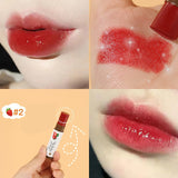 Yeknu Fruit Lip Balm Moisturizing Clear Lip Primer Mask Cute Jelly Tinted Lip Gloss Stick Lighten Lines Change Color Lipstick Lip Care