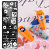Yeknu 1pcs Nail Art Stamp Plate Flower Bird Leaf Fruit Lace Animal Snowflake Templates Nail Polish Print Image Stencils Tools NLSTZ-FS