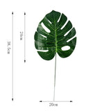 Yeknu One Piece monstera artificial plants plastic tropical palm tree leaves home garden decoration accessories Photography Decorative