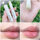 Yeknu Fruit Lip Balm Moisturizing Clear Lip Primer Mask Cute Jelly Tinted Lip Gloss Stick Lighten Lines Change Color Lipstick Lip Care