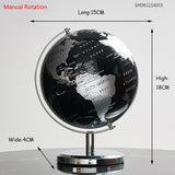 Yeknu Globe Home Decor Geography Educational Decoration Children Learn Large Globe World Earth Map Teaching Aids Home Decoration