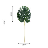 Yeknu One Piece monstera artificial plants plastic tropical palm tree leaves home garden decoration accessories Photography Decorative