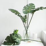 Yeknu One Piece monstera artificial plants plastic tropical palm tree leaves home garden decoration accessories Photography Decorative