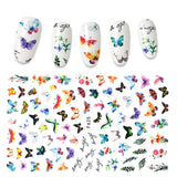 Yeknu The New 3D Nail Sticker Cool English Letter stickers for nail Foil Love Heart Design Fashion Manicure Stickers