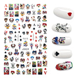 Yeknu The New 3D Nail Sticker Cool English Letter stickers for nail Foil Love Heart Design Fashion Manicure Stickers