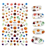 Yeknu The New 3D Nail Sticker Cool English Letter stickers for nail Foil Love Heart Design Fashion Manicure Stickers