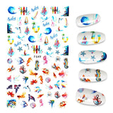 Yeknu The New 3D Nail Sticker Cool English Letter stickers for nail Foil Love Heart Design Fashion Manicure Stickers