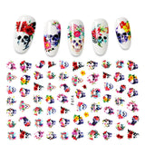 Yeknu The New 3D Nail Sticker Cool English Letter stickers for nail Foil Love Heart Design Fashion Manicure Stickers