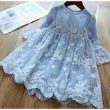 Yeknu Summer Lace Children Clothing Princess Kids Dresses For Girls Causal Wear Unicorn Dress 3 8 Years Girls Dress Vestido Robe Fille