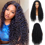 Yeknu Synthetic Wigs Yaki Straight Hair Wig For Women Yaki Straight 30 inch Long Afro Hair Wig Heat Resistant Fiber African Wig