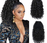 Yeknu Drawstring Puff Ponytail Afro Kinky Curly Hair Extension Synthetic Clip in Pony Tail African American Hair Extension