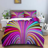 Yeknu 3D Duvet Cover Psychedelic Abstract Double 210x210 Bedding Set 2/3pcs Quilt Cover With Zipper Closure King Size Comforter Cover