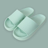 Yeknu Women Thick Platform Slippers Summer Beach Eva Soft Sole Slide Sandals Leisure Men Ladies Indoor Bathroom Anti-slip Shoes