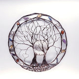 Yeknu Metal Tree Of Life Ring Wrought Iron Ring Of Life Garden Crafts Wall Decoraiton Patio Yard Crafts Accessory